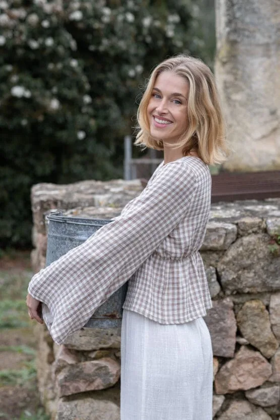 Lola Bluse weissmocha und Marlie Hose weiss - morena isabel