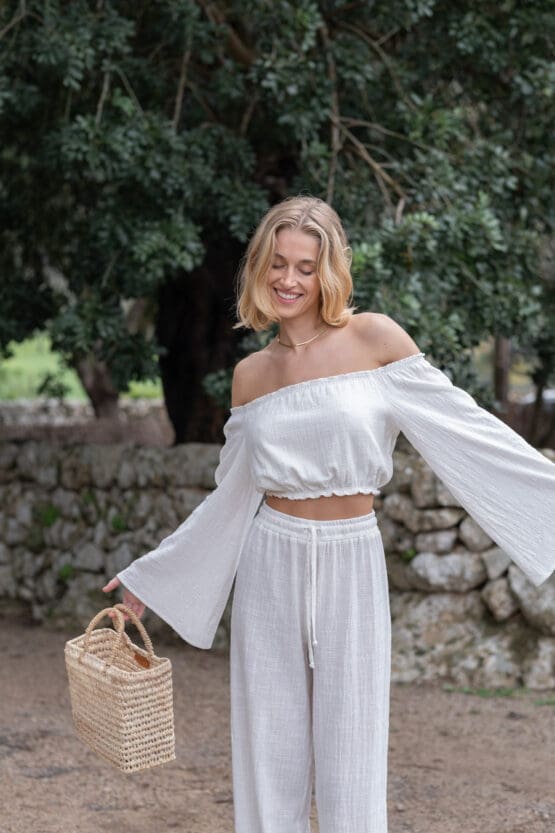Leona Bluse weiss und Marlie Hose weiss - morena isabel
