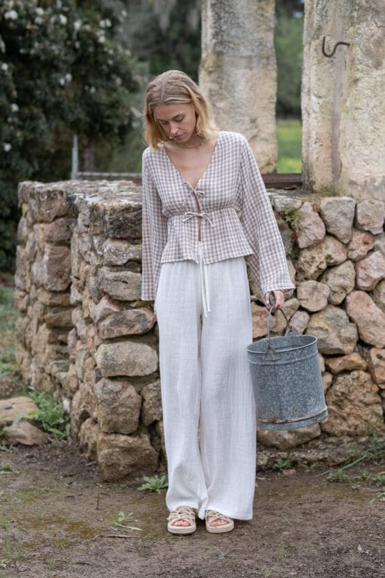Lola Bluse weissmocha und Marlie Hose weiss - morena isabel