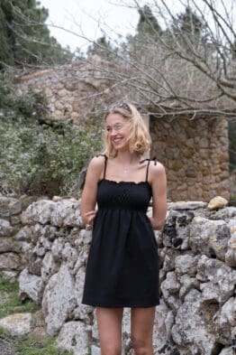 Luana shirred Dress
