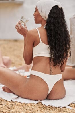 High waist thong